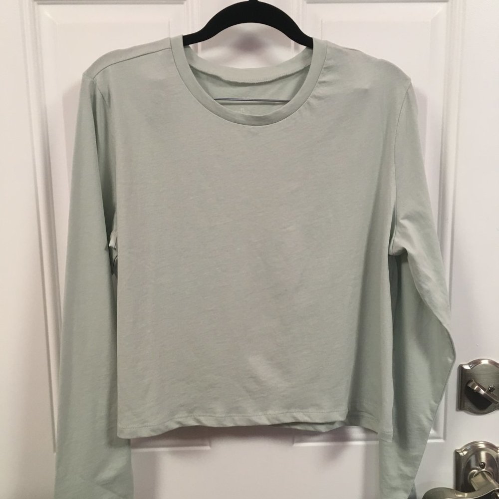 Wild Fable Long Sleeve Cropped T-shirt NWT Providence Blue Choose Size